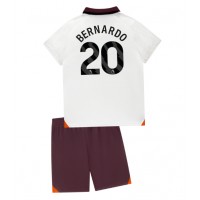 Camisa de Futebol Manchester City Bernardo Silva #20 Equipamento Secundário Infantil 2023-24 Manga Curta (+ Calças curtas)